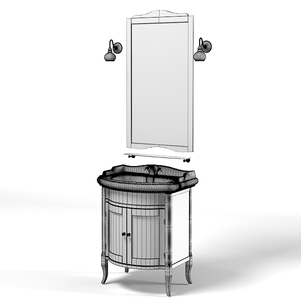 3d kerasan retro bathroom