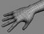 realistic hand 3d model