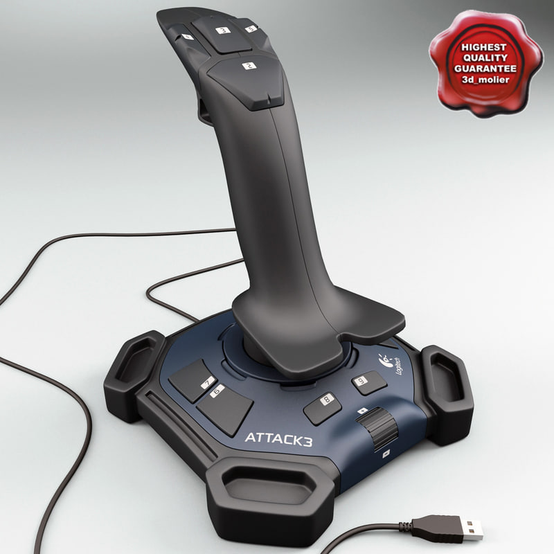 3d Model Joystick Logitech Attack 3 - how to use logitech attack 3 with roblox