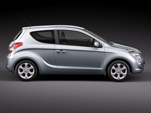 3d model hyundai i20 20