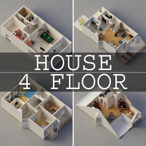 interior house 3d model