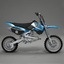3d model of pit bike