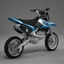 3d model of pit bike
