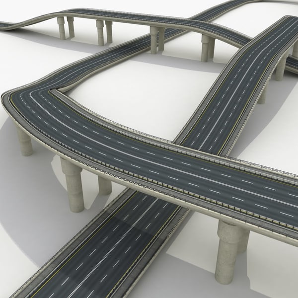 highway freeway 3d model