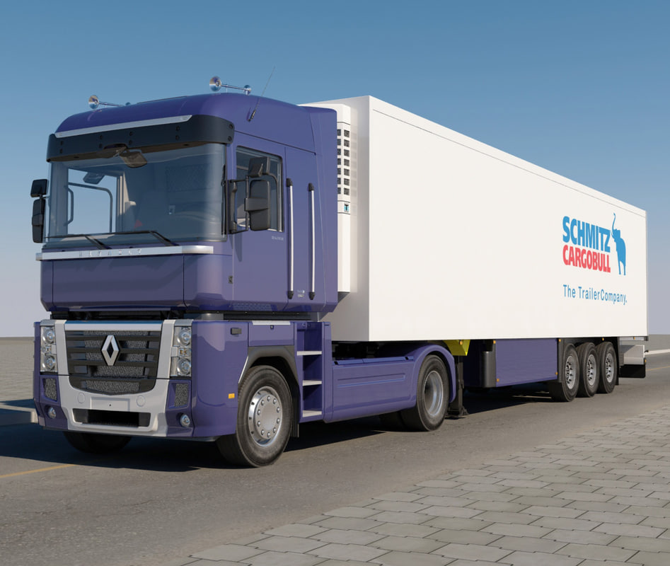 Renault Magnum Trailer 3d Model