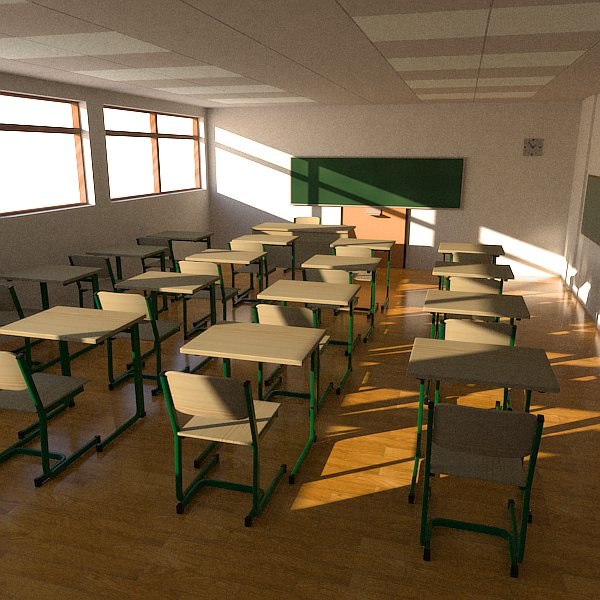 3d Model Classroom Class Room
