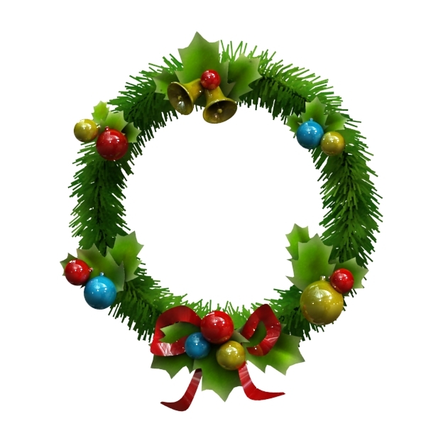 3d christmas garland