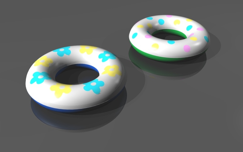 inflatable swim rings 3d max