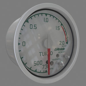 boost gauge 3d model
