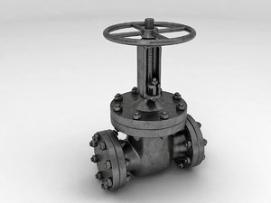 gas valve 3d model