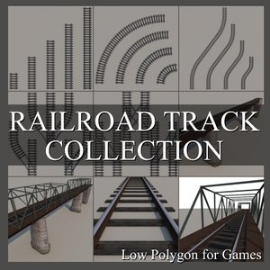 railroad track 3d model
