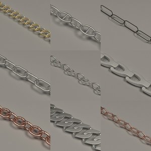 chains 3d model