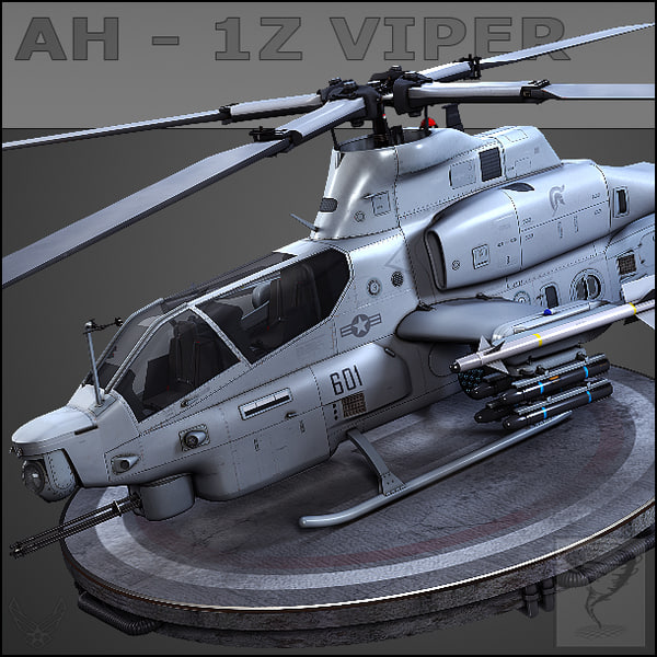 3d model ah - 1z viper