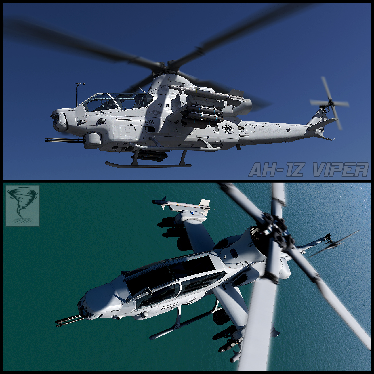 3d model ah - 1z viper