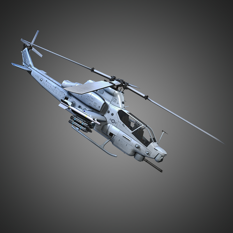 3d model ah - 1z viper