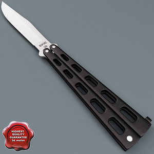 3d butterfly knife bear mgc model