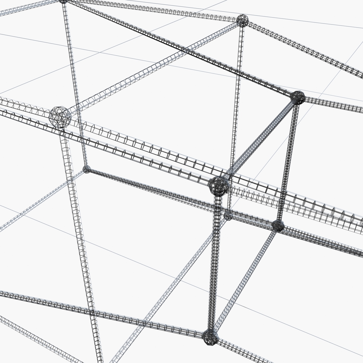 Hypercube Tesseract 3d Model