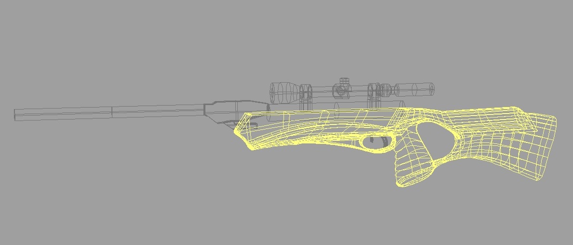 3ds max air rifle