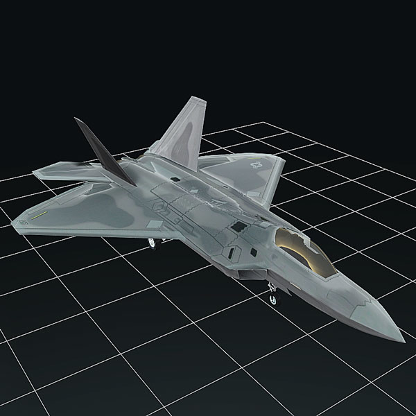 3d F 22 Raptor