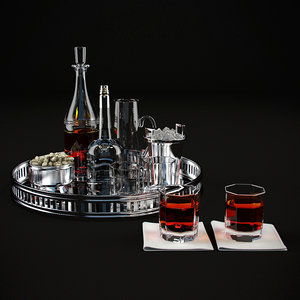 3d model of tableware -