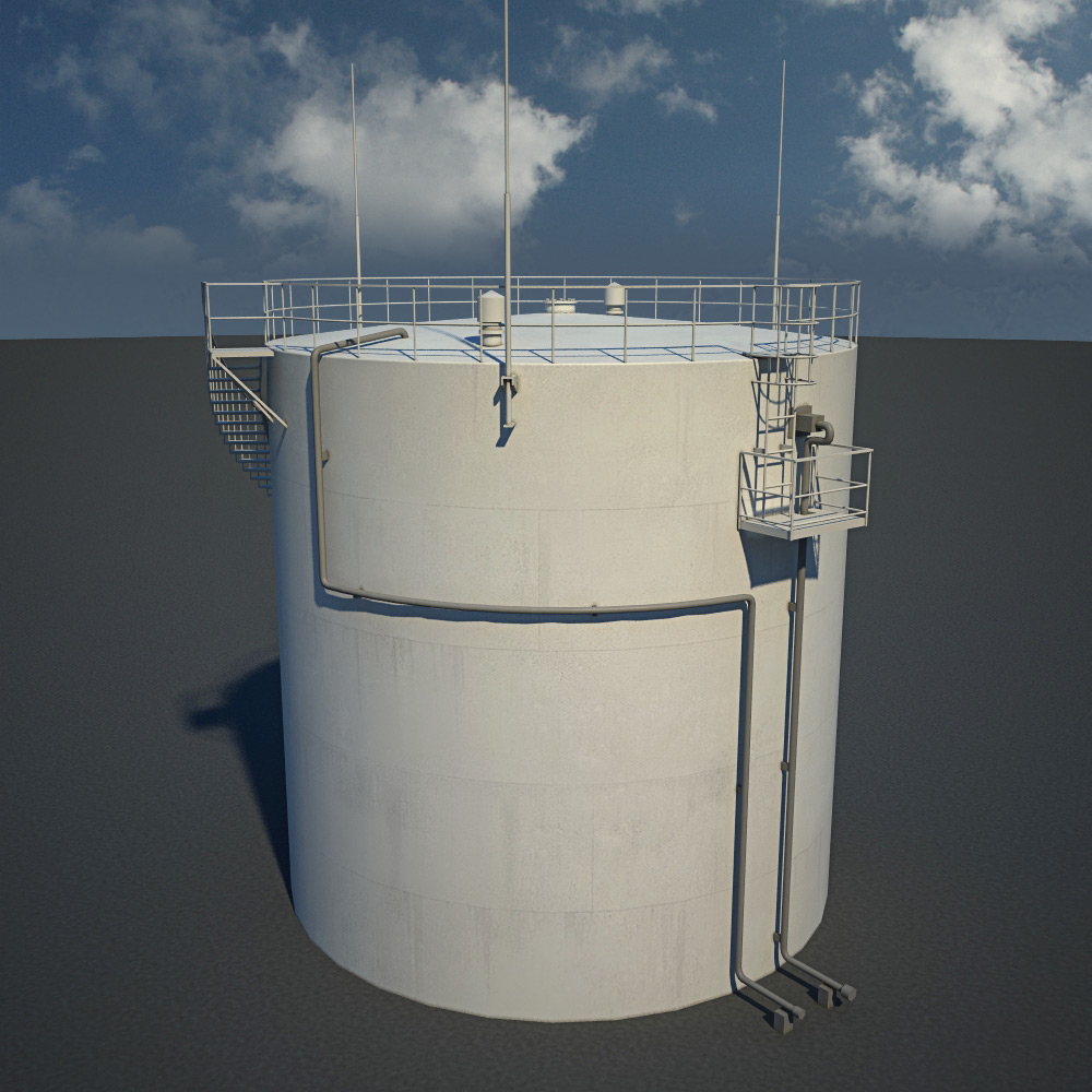 3d model oil tank