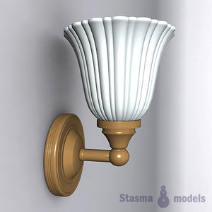 3d model of wall lamp lights
