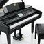 digital grand piano yamaha 3d model