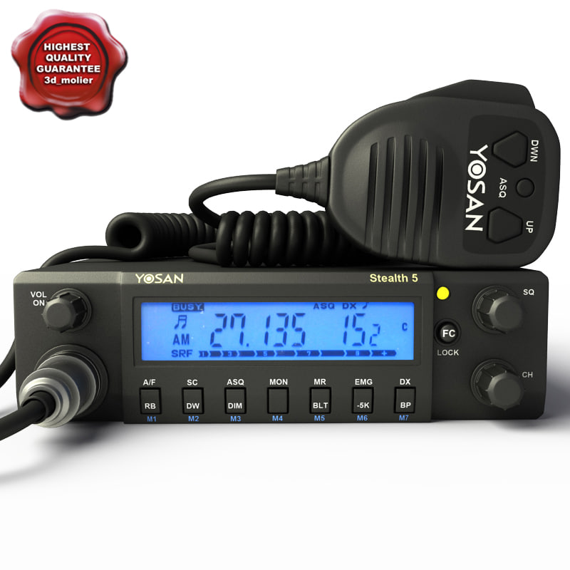 3d mobile cb radio yosan model