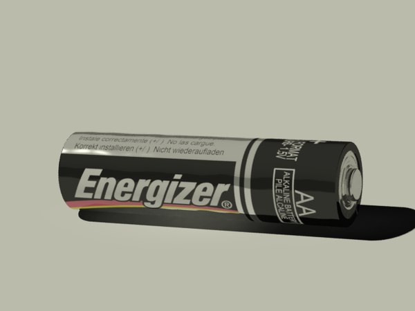 3d Aa Battery Model 3d Aa Battery Model