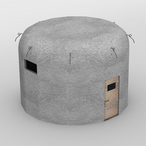military bunker 3d model