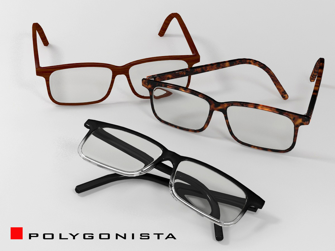 3d eyeglasses 3 materials