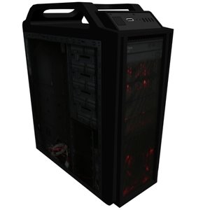 free cooler master computer case 3d model