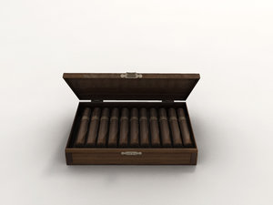 cigar box 3d model