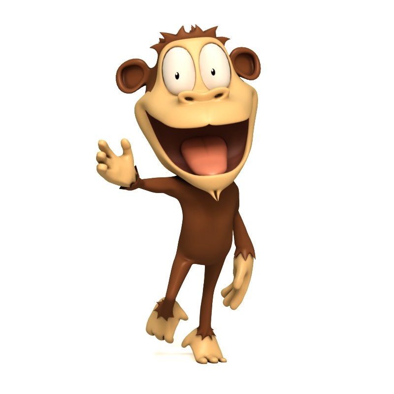 crazy monkey 3d model