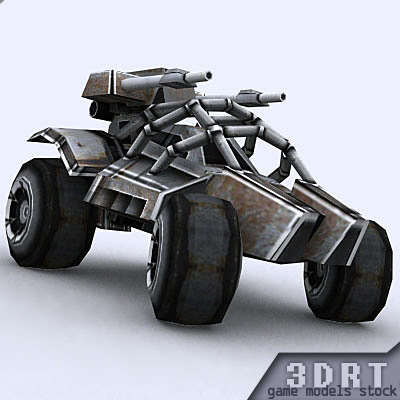 real-time sci-fi jeeps 3d 3ds