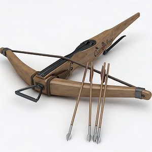 3d crossbow bow medieval