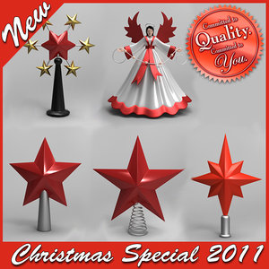christmas tree topper special 3d max