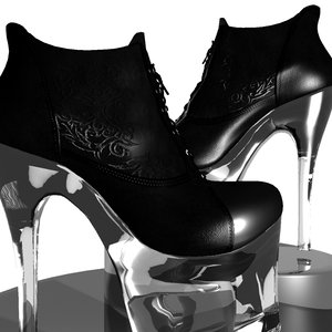 3ds fetish ankle boots
