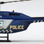 police bell 206l helicopter interior 3d model