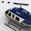 police bell 206l helicopter interior 3d model