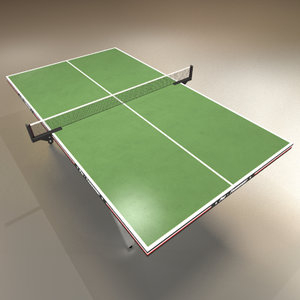 green ping pong table 3d model
