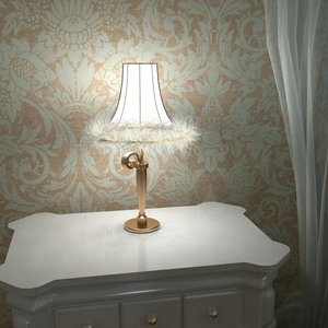 3d carlesso blanche lamp model