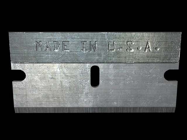 razor blade 3d model