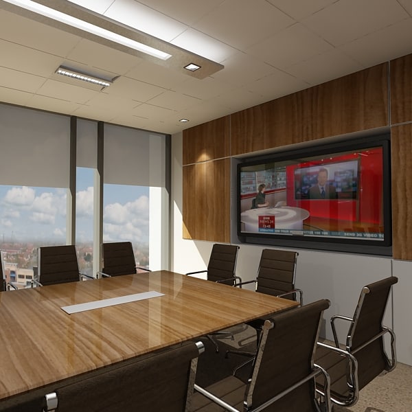 3d model boardroom room