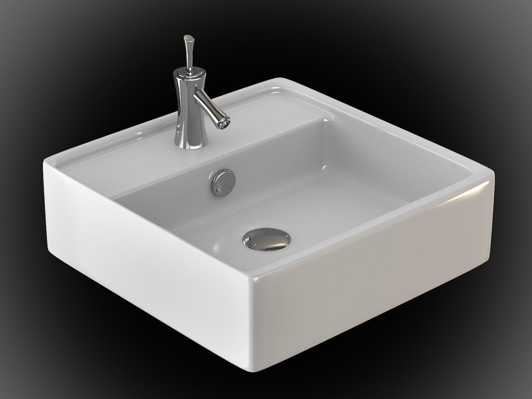 3ds max bathroom sink