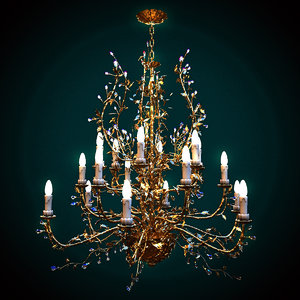 mechini chandelier 3d max
