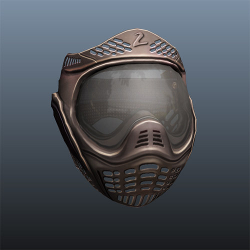 3d paintball mask model