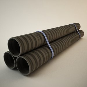 studio drainage pipes 3d model