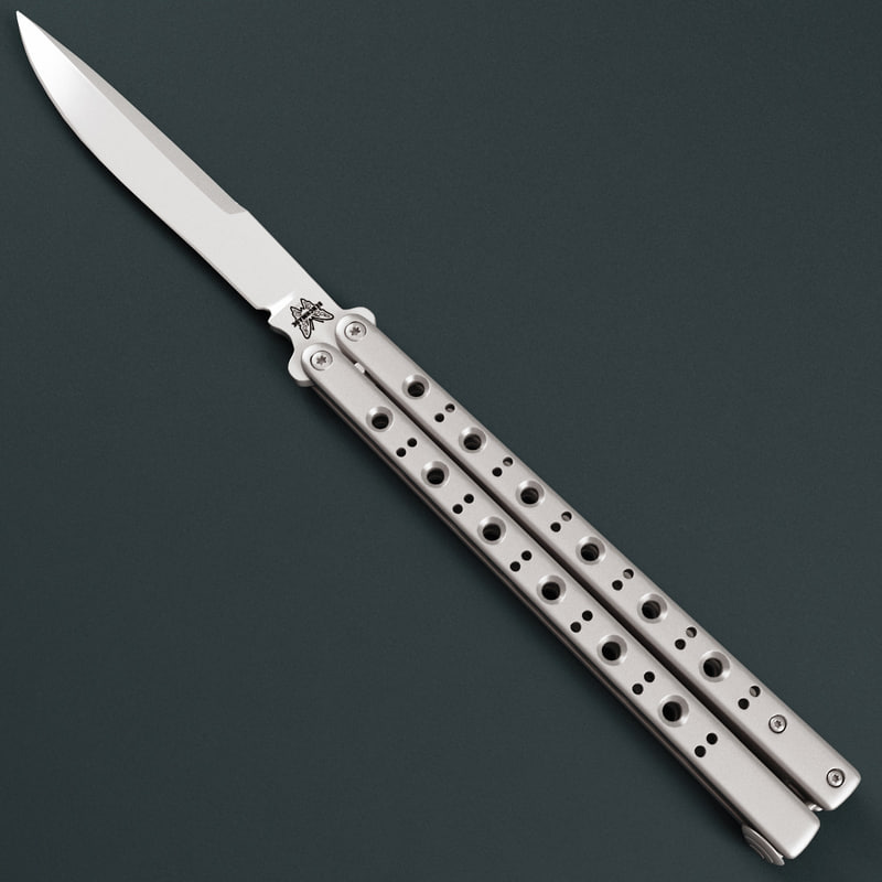 3d model butterfly knife benchmade