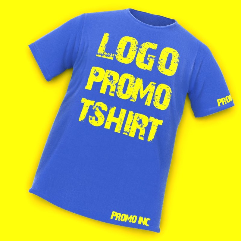 Promo T shirt 3d Max